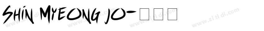 Shin Myeong jo字体转换